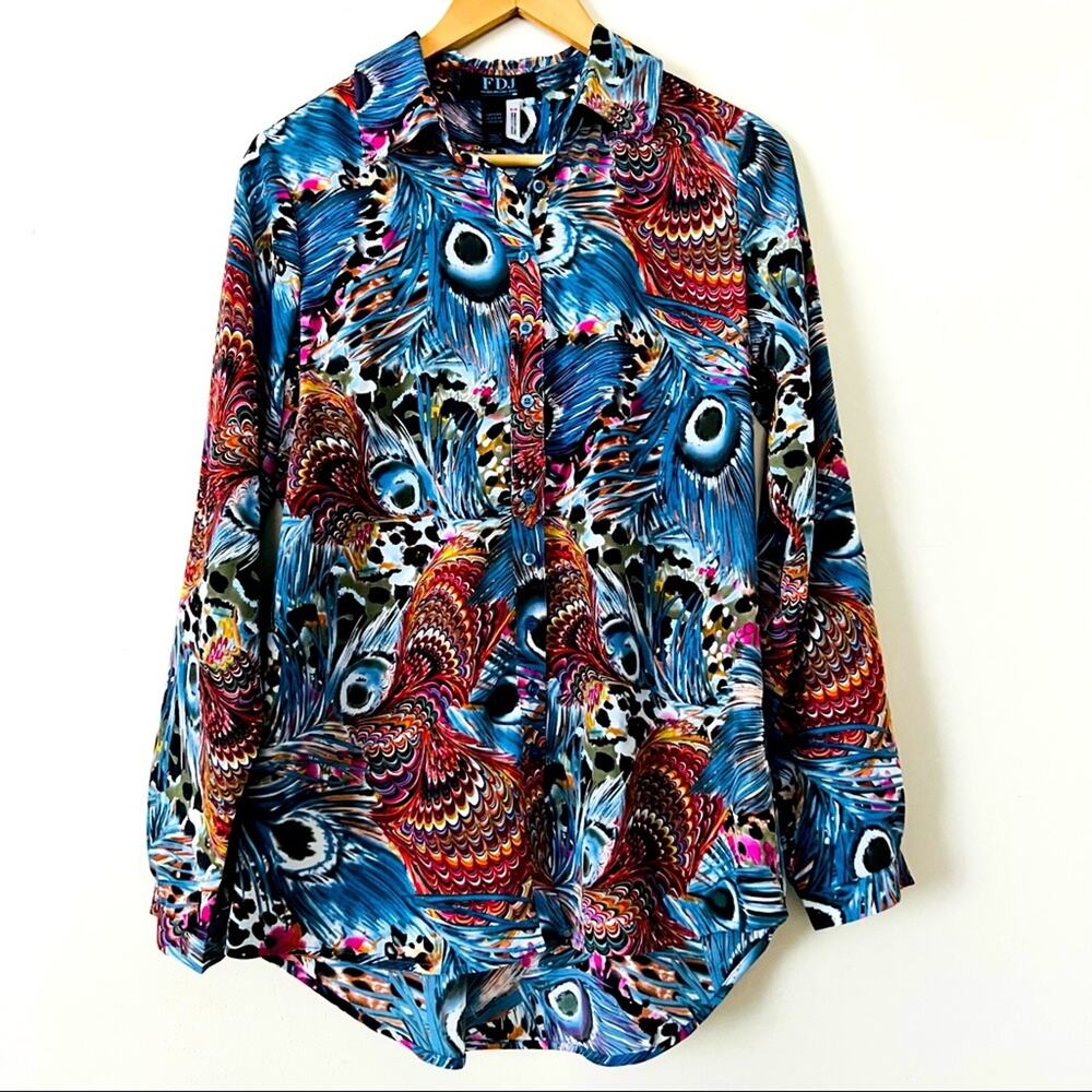 French‎ Dressing Jeans FDJ Button-Down Blouse 6
